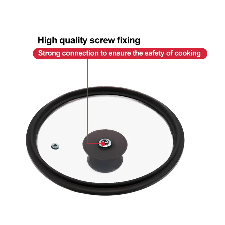 Single layer Silicone 28cm tempered glass lid