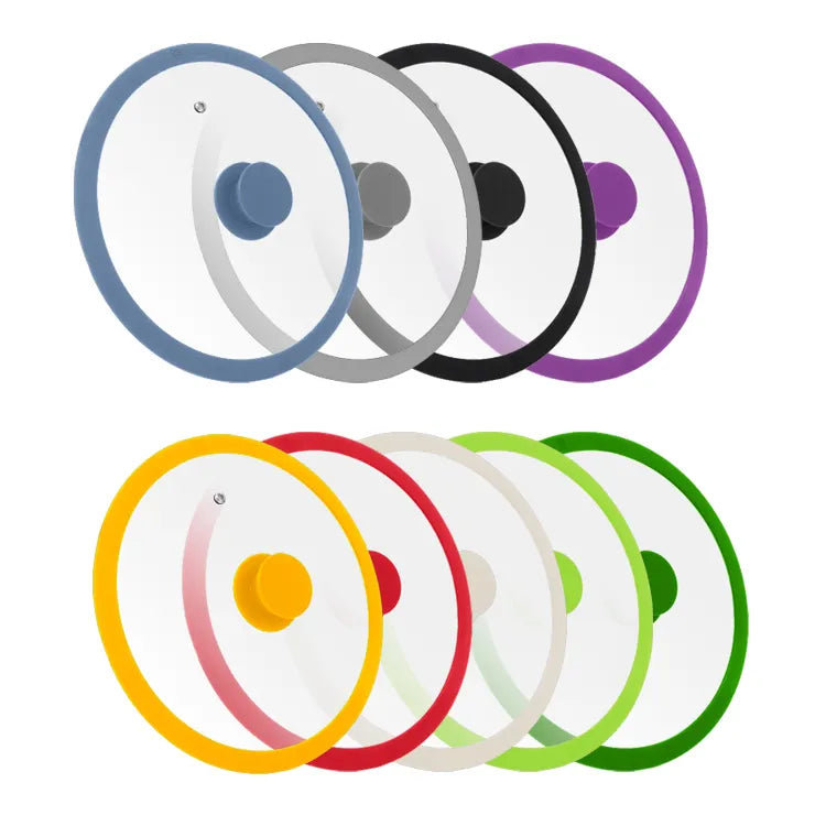 Single layer Silicone 28cm tempered glass lid
