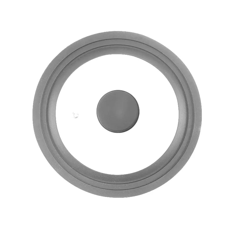 Three layers 24-26-28cm Silicone tempered glass lid