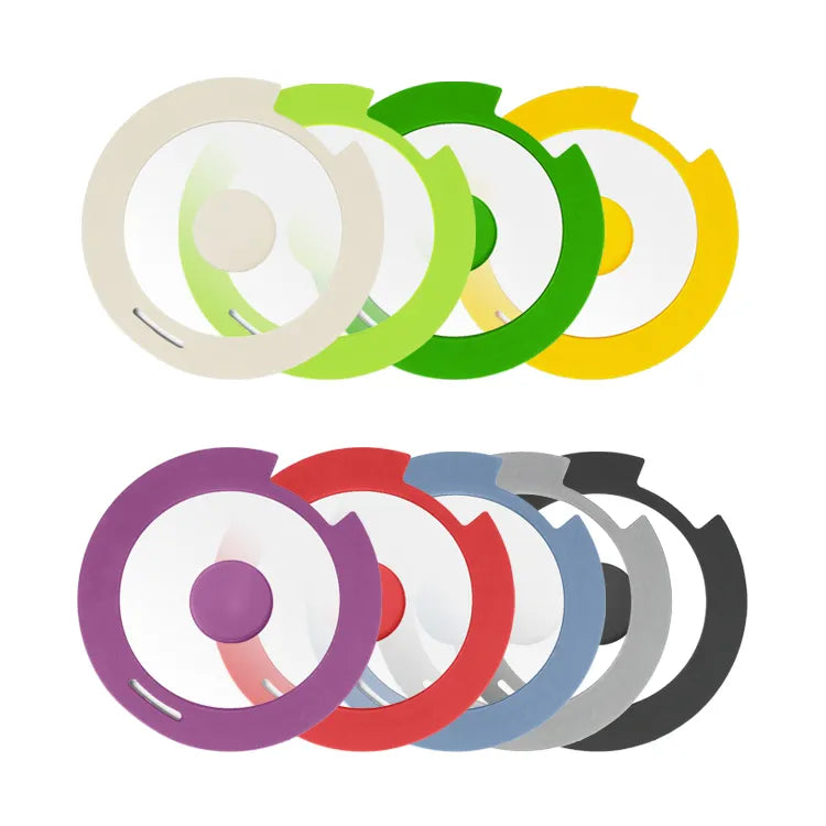 Anti-spill Silicone 24cm tempered glass lid