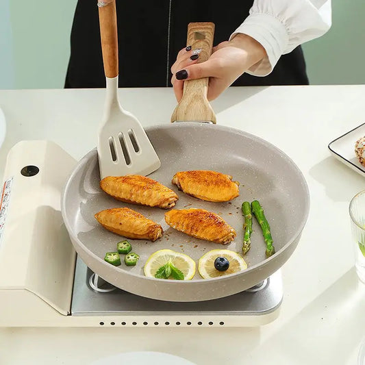 22cm Multiple Size Kitchen Utensils Cooking Ware Pan Aluminum Alloy Non-Stick Omelet Pancake Pan