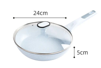 Factory High Quality Cookware 24cm Die Cast Aluminum Frying Pan With Lid And Handle